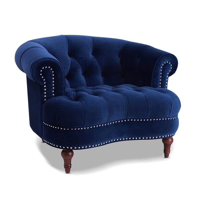 Jennifer Taylor La Rosa Tufted Accent Chair, Large, Estate Blue