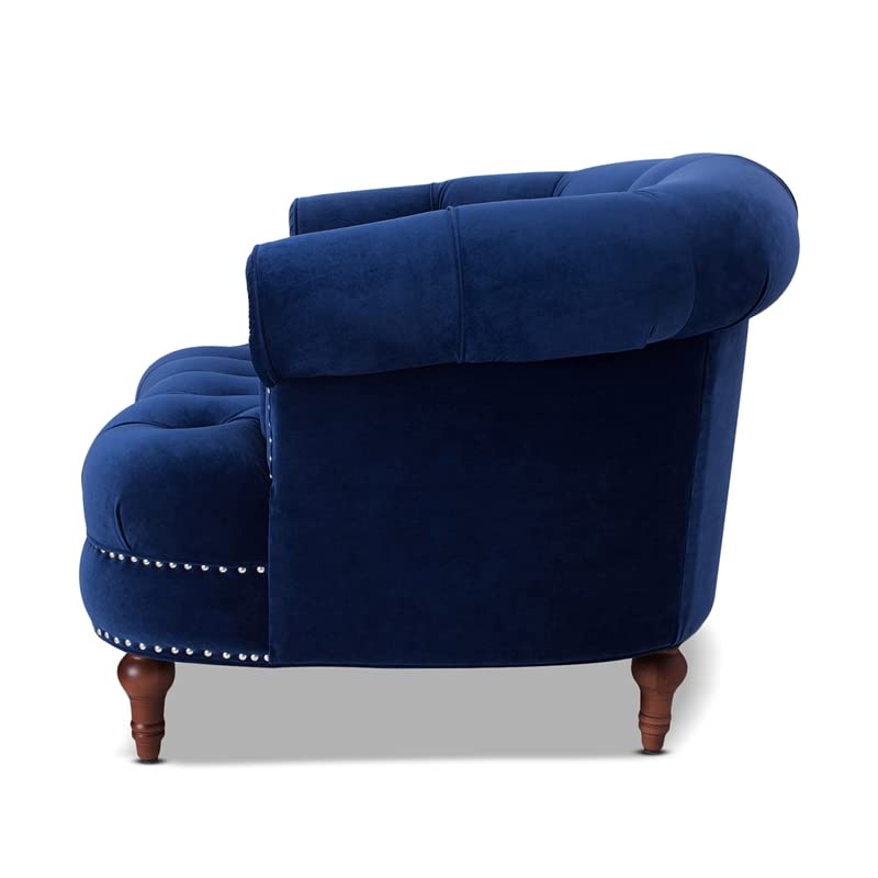 Jennifer Taylor La Rosa Tufted Accent Chair, Large, Estate Blue