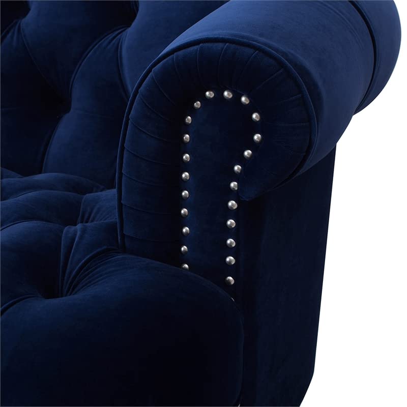 Jennifer Taylor La Rosa Tufted Accent Chair, Large, Estate Blue