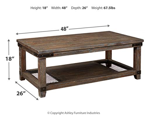 Signature Design by Ashley Danell Ridge Coffee Table, Brown