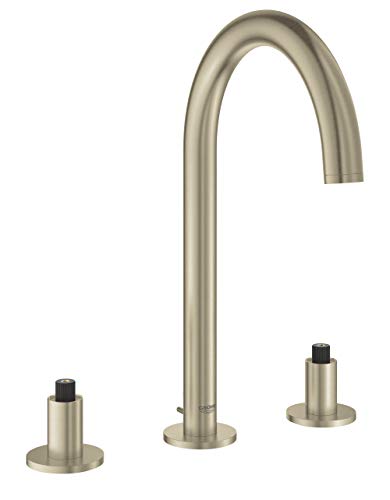 GROHE 20069EN3 Atrio 8″ Widespread Two-Handle Bathroom Faucet M-Size, Brushed Nickel