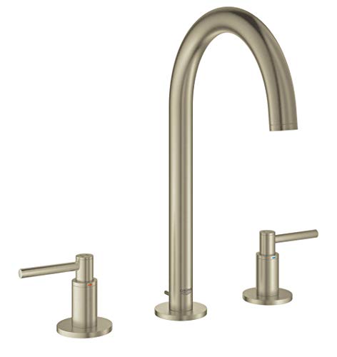 GROHE 20069EN3 Atrio 8″ Widespread Two-Handle Bathroom Faucet M-Size, Brushed Nickel