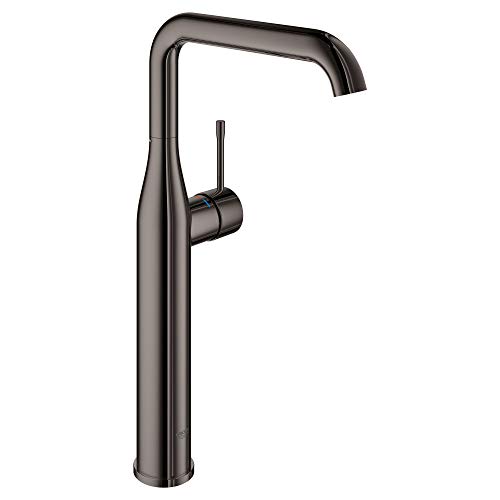 GROHE 23538A0A Essence Single Hole Bathroom Faucet with Single Handle, Size XL, Brass, Hard Graphite