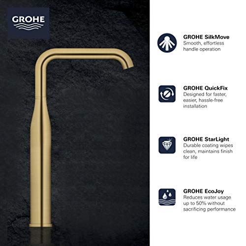 GROHE Essence XL Single-Handle Bathroom Faucet, Hard Graphite