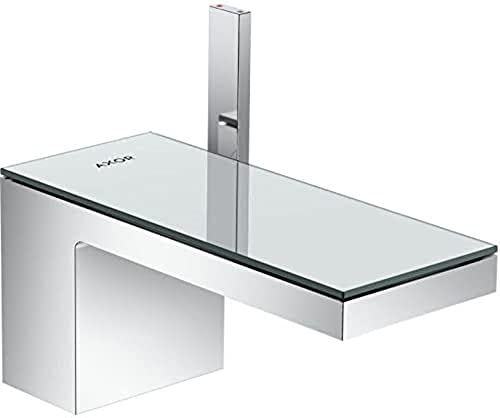 AXOR MyEdition Avantgarde 1-Handle 1 6-inch Tall Bathroom Sink Faucet in Chrome / Mirror Glass, 47010001