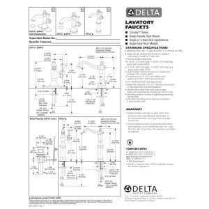 DELTA FAUCET 797LF, 5.41 x 3.41 x 5.41 inches, Chrome