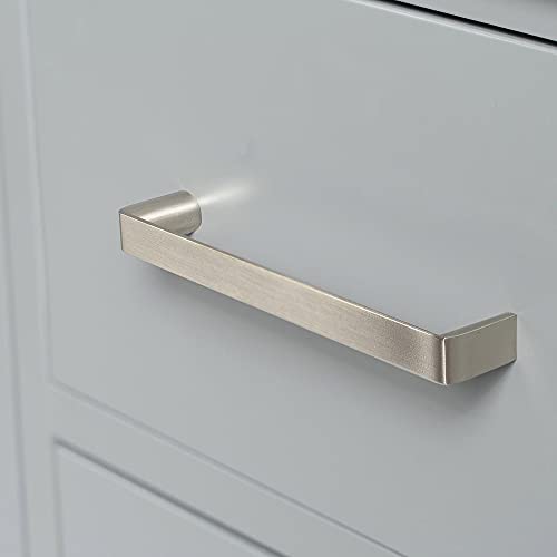 ARIEL Cambridge 55" Inch Grey Bathroom Vanity with Italian Carrara Marble Countertop 