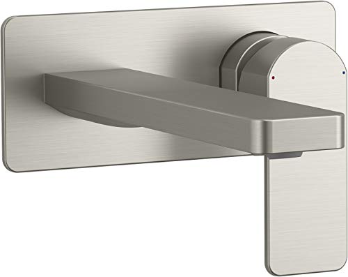 Parallel Wall-Mount Single-Handle Bathroom Sink Faucet