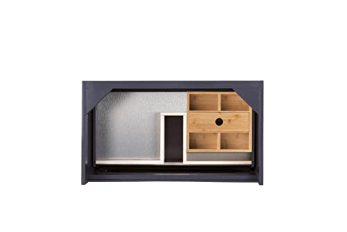 James Martin Furniture 801-V31.5-WLT 31.5 in. Milan Single Vanity Cabinet44; Mid Century Walnut