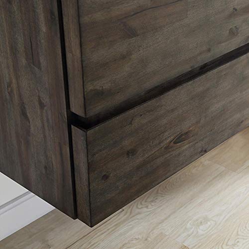 Fresca Formosa 72" Wall Hung Double Sink Modern Bathroom Vanity w/Mirrors
