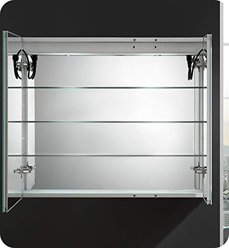 Fresca Spazio 36" Wide x 30" Tall Bathroom Medicine Cabinet w/LED Lighting & Defogger