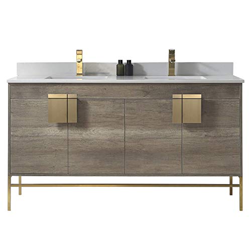 Fine Fixtures - Modern Grey 60" Bathroom Vanity