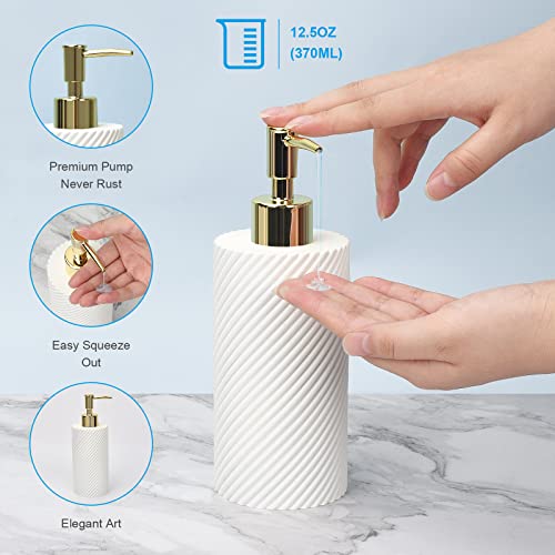 4-Piece Pearl White Bathroom Accessories Set