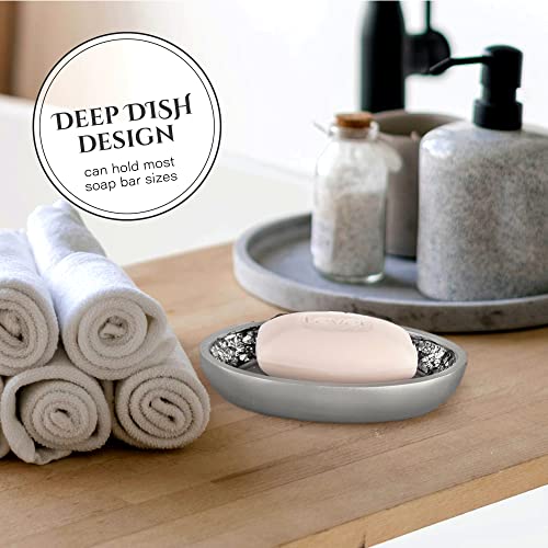 Elegant Silver 6-Piece Bathroom Accessory Set