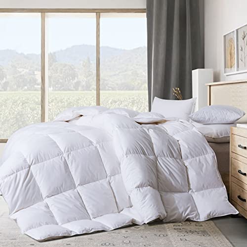 Cosybay King Size White Cotton Feather Comforter