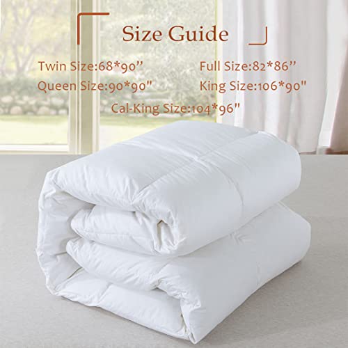 Cosybay King Size White Cotton Feather Comforter