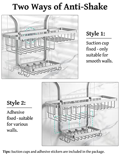 YASONIC Shower Caddy Never Rust Aluminum