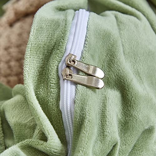 Sage Green Velvet King Duvet Cover Set