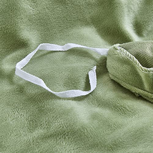 Sage Green Velvet King Duvet Cover Set