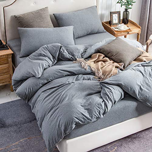 Super Soft Jersey Knit Duvet Cover Set