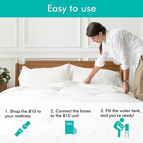 Adamson B10 Bed Cooling System - New 2023-100% Cotton Mattress Cooling Bed Pad for Night Sweats - Water Bed Cooler Ideal for Hot Sleepers Twin - 75” L x 39” W - 5-Year Manufacturer Warranty