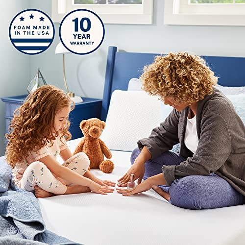 Sleep Innovations Marley 8 Inch Cooling Gel Memory Foam Mattress with Airflow Channel Foam for Breathability, California King Size, Bed in a Box, Medium Firm Support