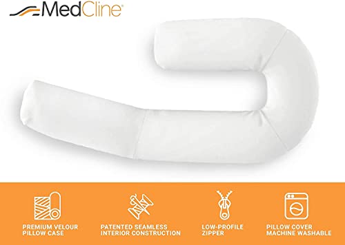 MedCline Therapeutic Full Length Body Pillow, Shredded Memory Foam, Removable Cover