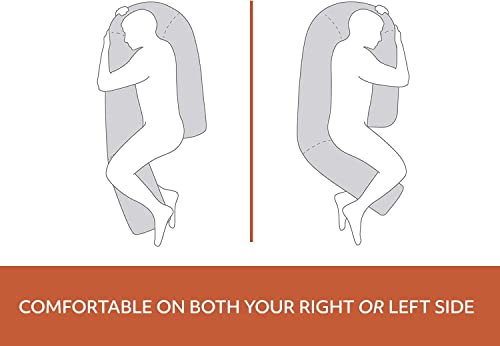 MedCline Therapeutic Full Length Body Pillow, Shredded Memory Foam, Removable Cover