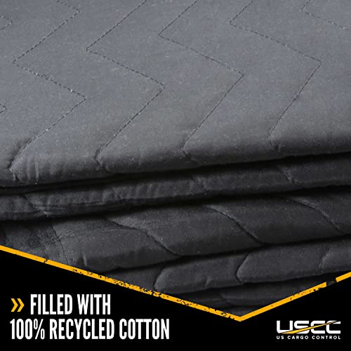 US Cargo Control 96"x80" Extra Large Sound Dampening Blanket with Grommets, Machine Washable, 12 Pounds