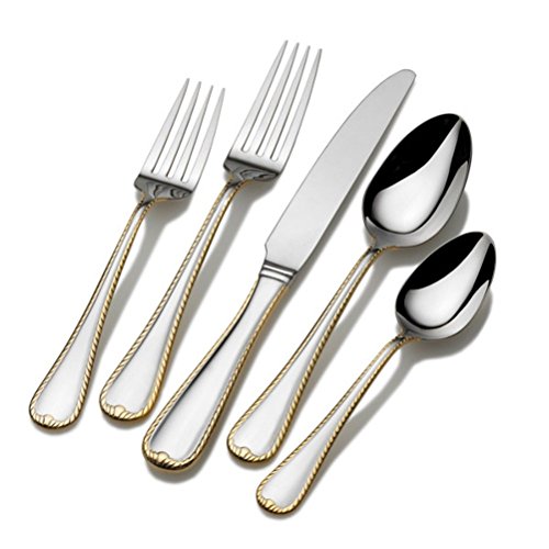 Mikasa Cameo Gold Cameo Gold 65 Piece Flatware Set