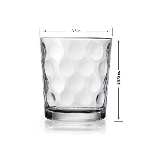 Home to Table HE Modern Drinking Glasses Set, 12-Count Galaxy Glassware, Includes 6 Cooler Glasses (17oz) 6 DOF Glasses(13oz) 12-piece Elegant Glassware Set