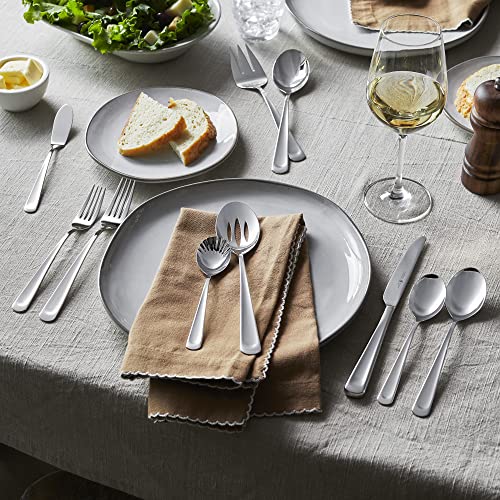 Henckels Silvano 45-pc 18/10 Stainless Steel Flatware Set, Silver