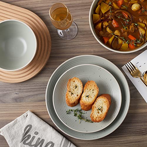 Stone lain Lauren Stoneware Dinnerware Set, 16-Piece Service for 4, Green