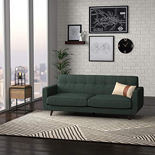 Amazon Brand – Rivet Sloane Mid-Century Modern Sofa Couch, 79.9"W, Emerald Green