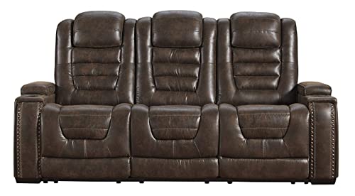 Signature Design by Ashley Game Zone Sofas, 85"W x 40"D x 44"H, Brown