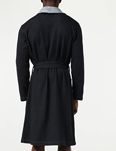UGG Men's Robinson Bathrobe, Black Heather, Large-X-Large US