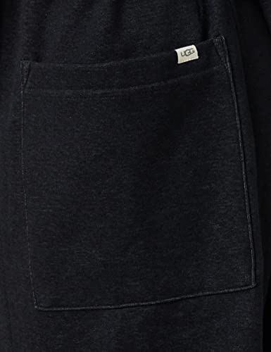 UGG Men's Robinson Bathrobe, Black Heather, Large-X-Large US