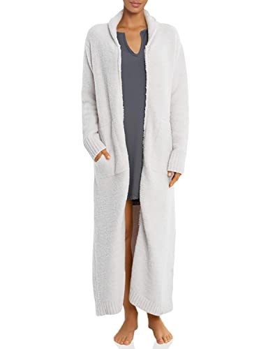 Barefoot Dreams CozyChic Full Zip-Up Robe, Long Bath Robe for Women, Soft, Plush