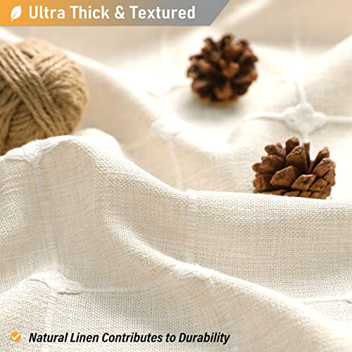 Boho Farmhouse Shower Curtain with Tassels - 72x72