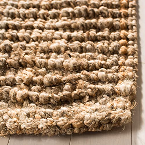 SAFAVIEH Natural Fiber Collection 2'6" x 4' Natural NF447A Handmade Chunky Textured Premium Jute 0.75-inch Thick Accent Rug