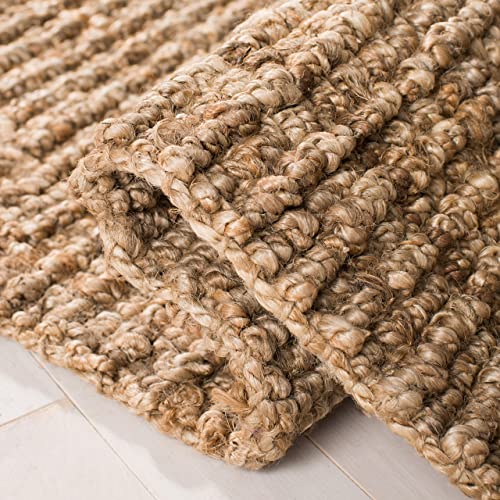 SAFAVIEH Natural Fiber Collection 2'6" x 4' Natural NF447A Handmade Chunky Textured Premium Jute 0.75-inch Thick Accent Rug