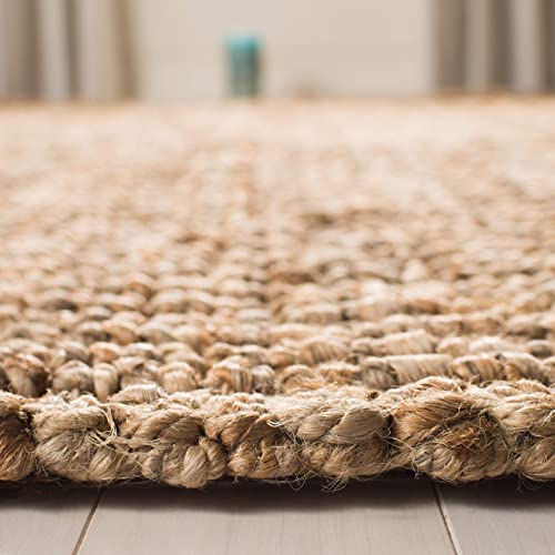 SAFAVIEH Natural Fiber Collection 2'6" x 4' Natural NF447A Handmade Chunky Textured Premium Jute 0.75-inch Thick Accent Rug