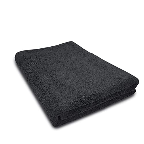 Extra Large Bath Towel - Zenith Luxury Extra Large SPA Bath Towel SPA, 40X70 Inch, 600 GSM, Oversized Bath Towel, Bath Sheets,100% Cotton (1 Pieces of Extra Large Bath Towel Black)