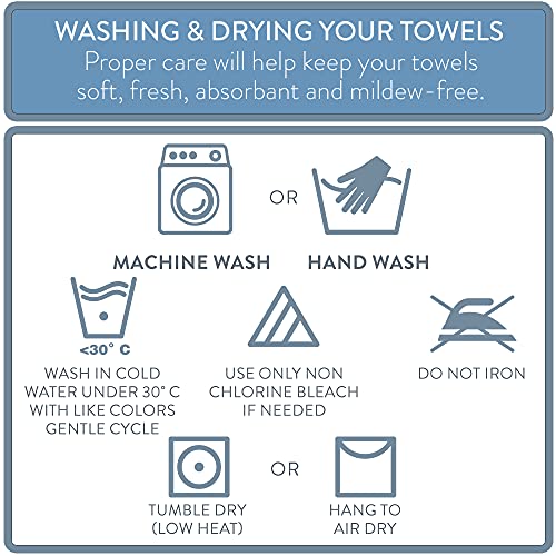 NY Loft 100% Cotton Bath Towel 4 Pack | Super Soft & Absorbent Quick-Dry Bath Towels 30" x 52" |Textured and Durable Cotton | Trinity Collection (4 Pack Bath Towel, Flint Stone)