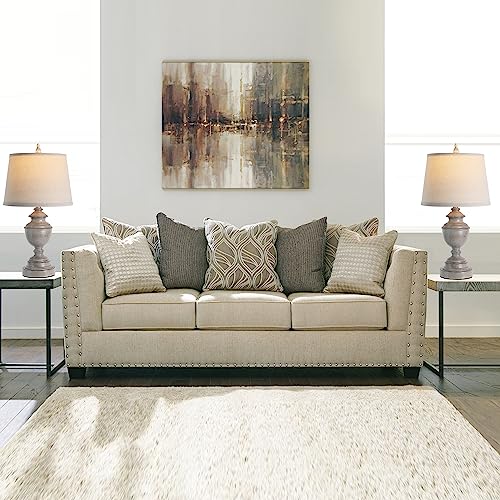 Set of 2 Gray Touch Control Table Lamps