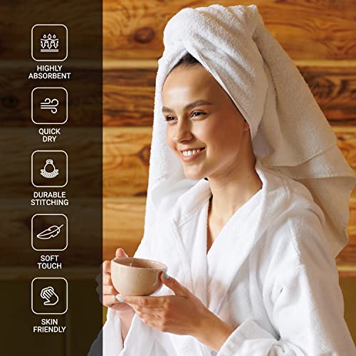 Infinitee Xclusives Premium Bath Towels Set of 4-27x54 Inches, 100% Ring-Spun Cotton, Soft, Absorbent, Quick Dry, Durable, Ideal for Daily Use