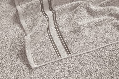 LANE LINEN Large Bath Towels - 100% Cotton Bath Sheets, Extra Large Bath Towels, Zero Twist, 4 Piece Bath Sheet Set, Quick Dry, Super Soft Shower Towels, Highly Absorbent Bathroom Towels - Platinum