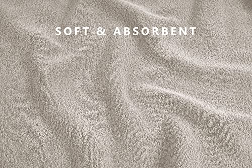LANE LINEN Large Bath Towels - 100% Cotton Bath Sheets, Extra Large Bath Towels, Zero Twist, 4 Piece Bath Sheet Set, Quick Dry, Super Soft Shower Towels, Highly Absorbent Bathroom Towels - Platinum
