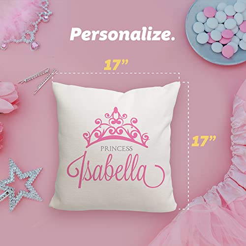 Custom Princess Throw Pillow with Fun Patterns