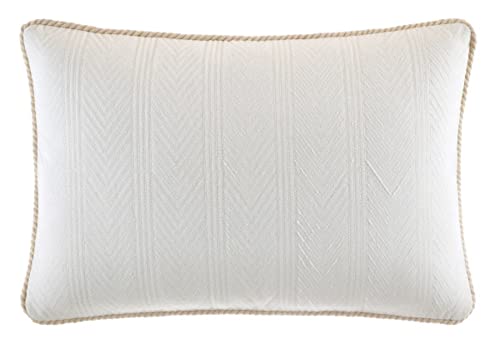 Nautica - Queen Comforter Set, Cotton Reversible Bedding with Matching Shams, Ideal Home Decor for All Seasons (Saybrook Beige, Queen)